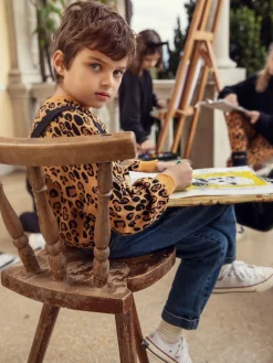 Basic Leopard Sweatshirt