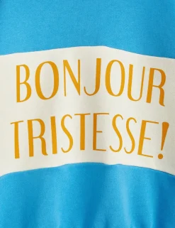 Bonjour Tristesse Sweatshirt Blå