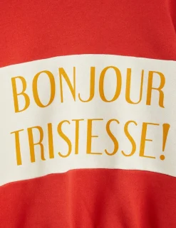 Bonjour Tristesse Sweatshirt Röd