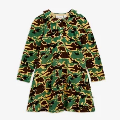Camo Velourklänning