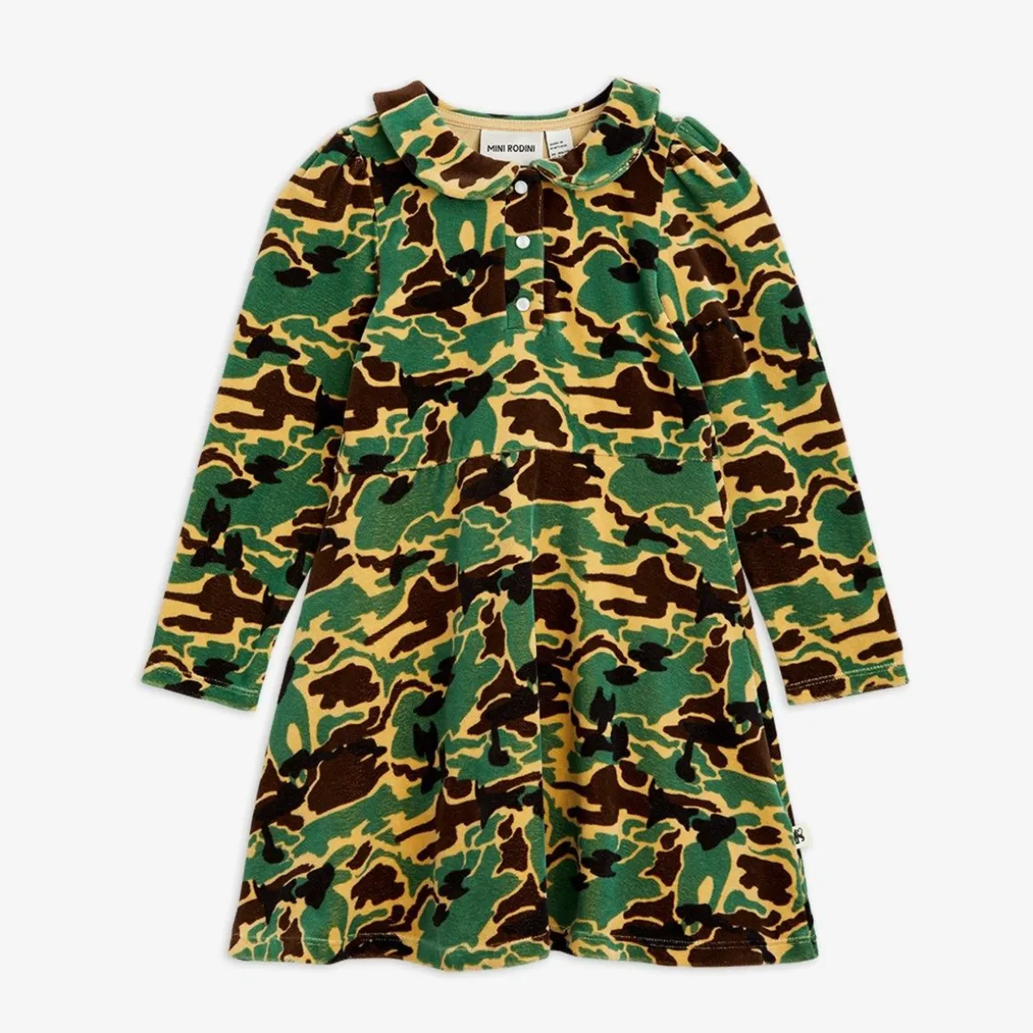 Camo Velourklänning