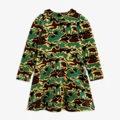 Camo Velourklänning