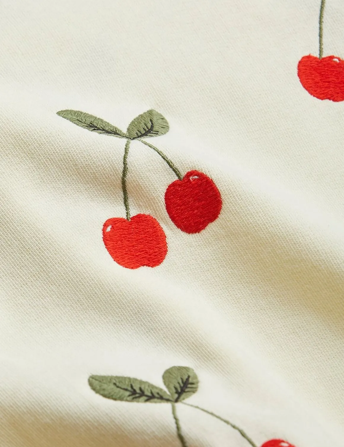 Cherry Broderade Sweatpants Offwhite