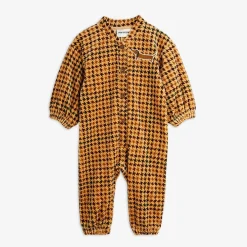 Dog Broderad Velourjumpsuit för Baby