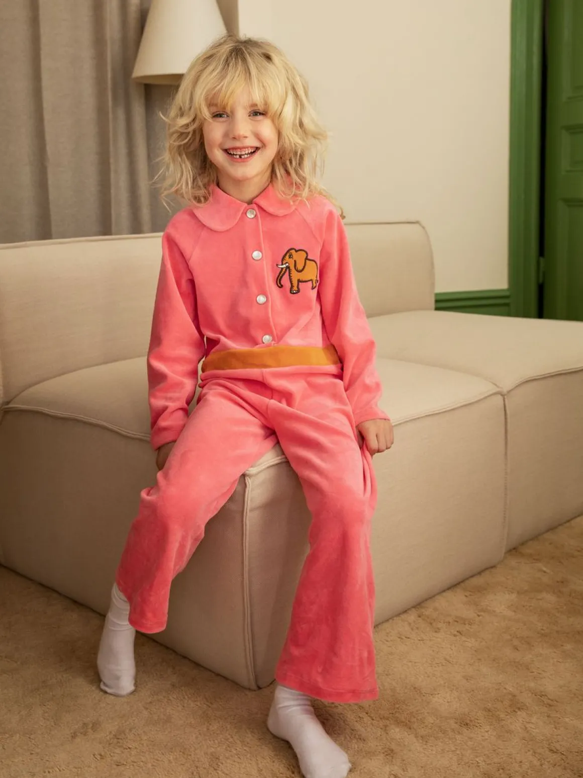 4 Elephants Velour Jumpsuit