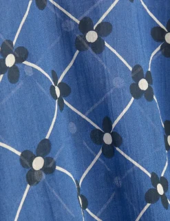 Flower Check Vävd Kaftan