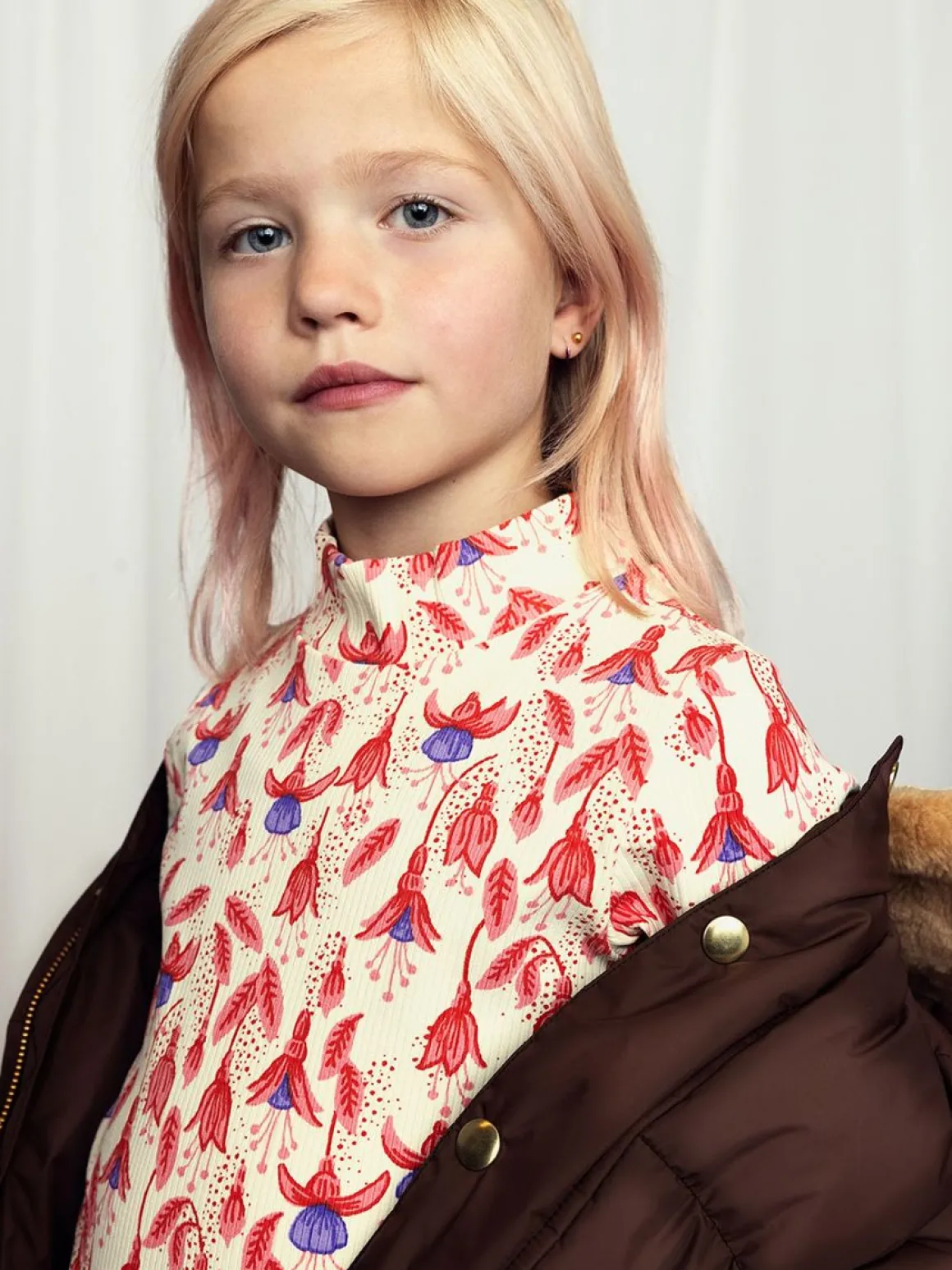 Fuchsia Långärmad T-Shirt