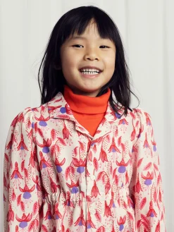 Fuchsia Vävd Blus