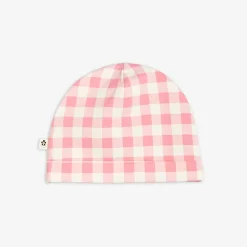 Gingham Check Beanie