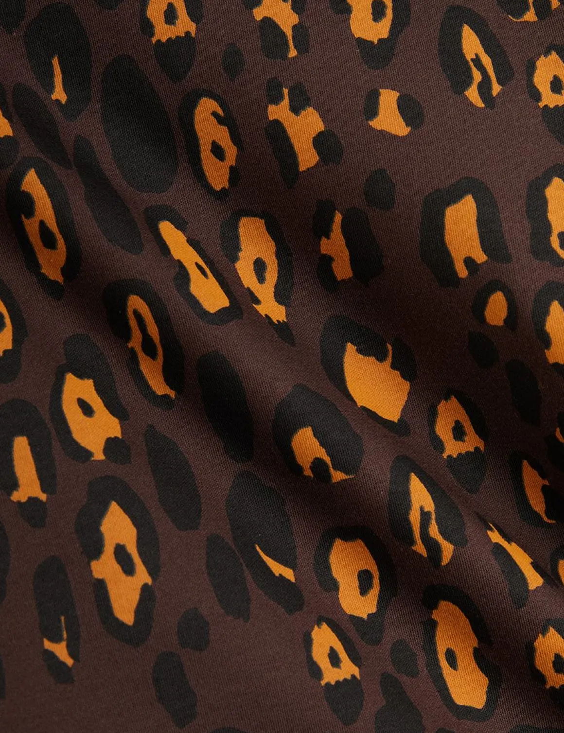 Leopard Borstad Långärmad T-shirt