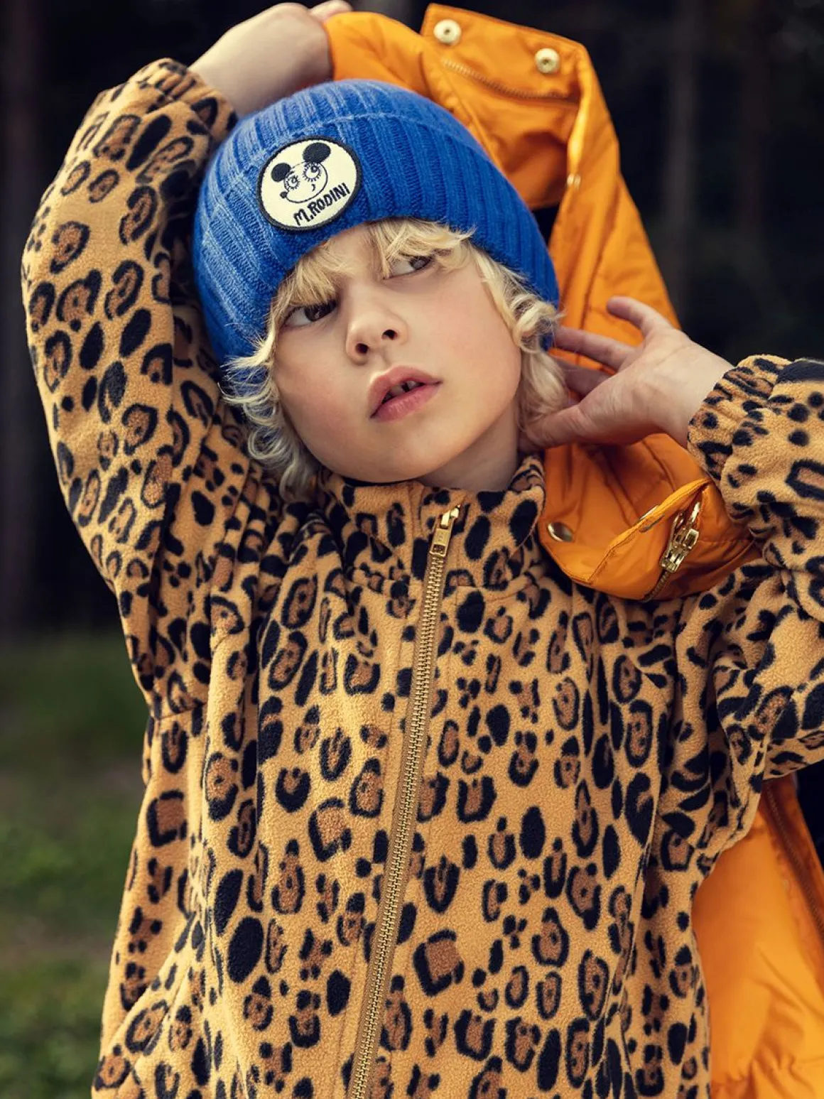 Leopard Fleecejacka