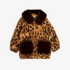 Leopard Fuskpälsjacka