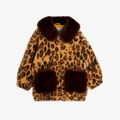 Leopard Fuskpälsjacka
