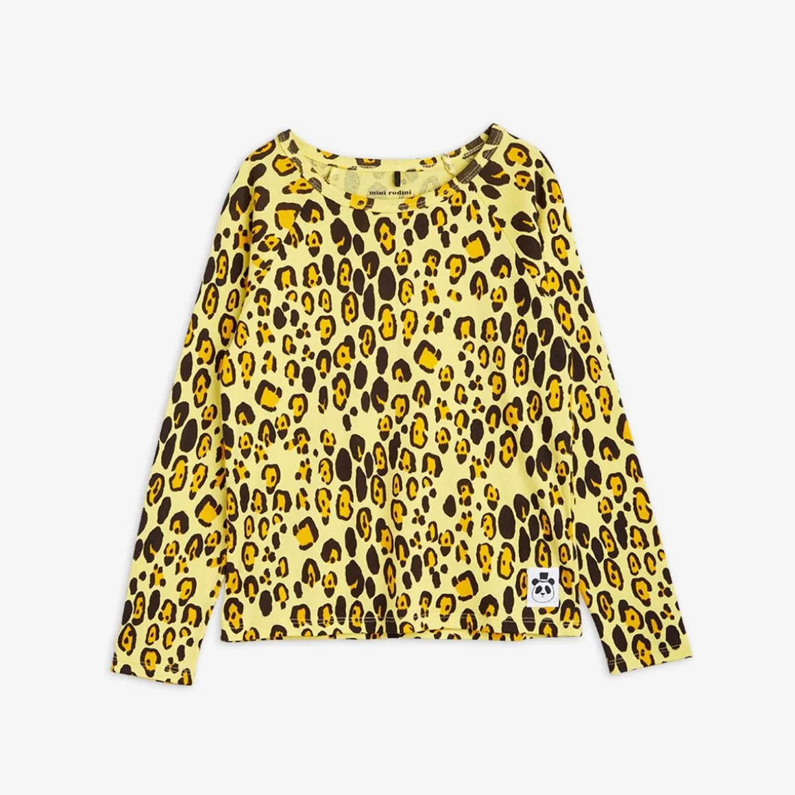 Leopard Långärmad T-shirt Gul