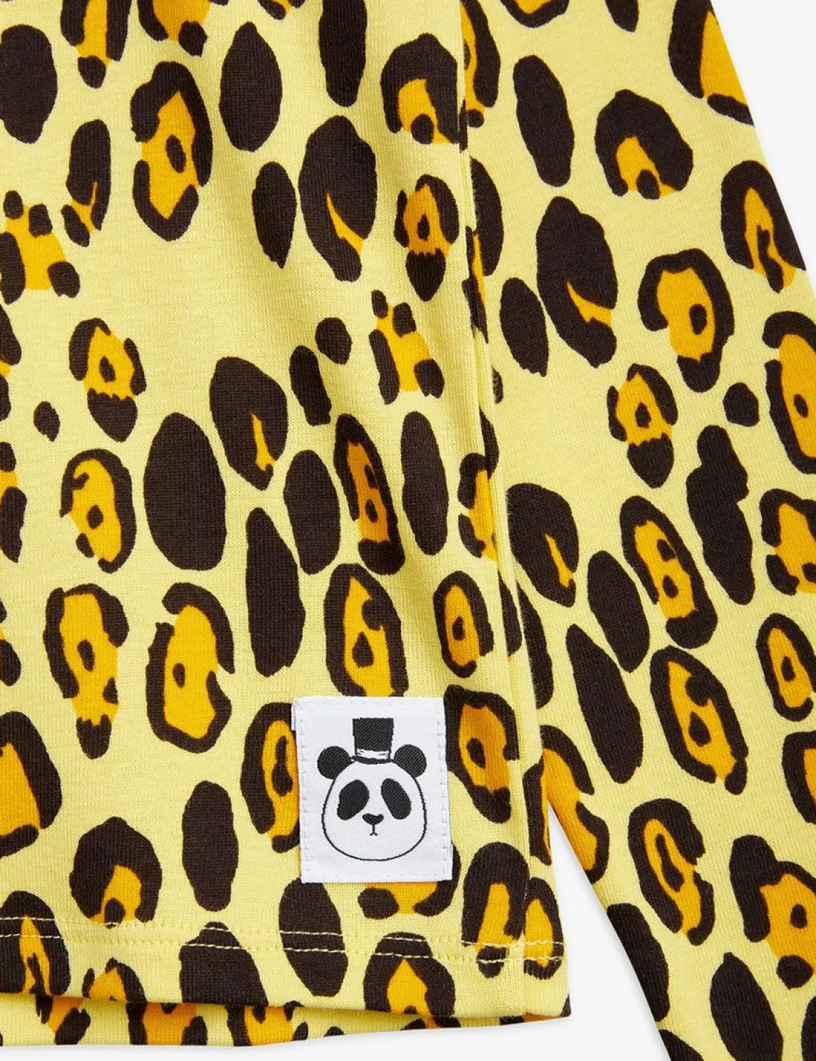 Leopard Långärmad T-shirt Gul