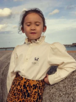 Leopard Sammetskjol
