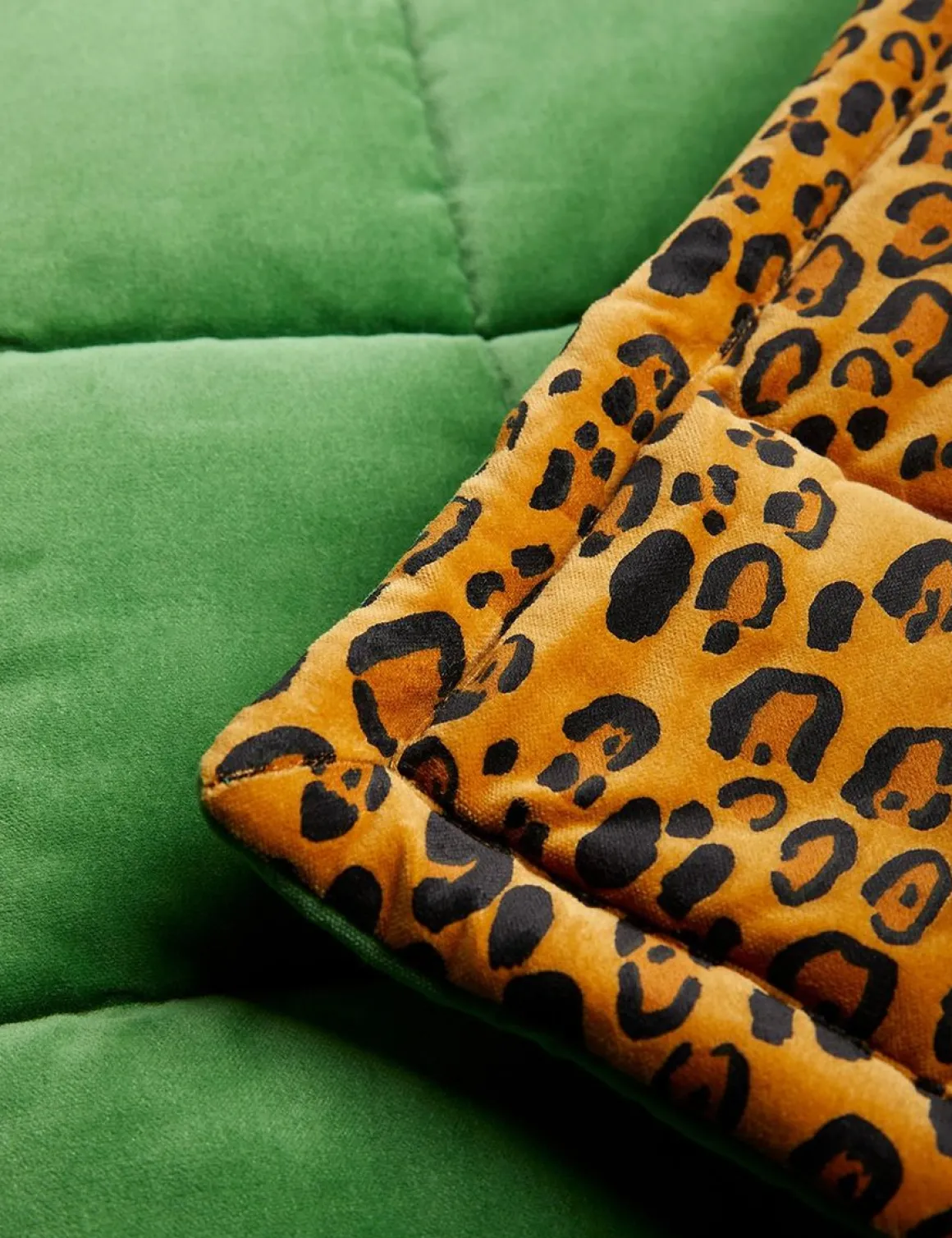 Leopard Överkast Set Dubbel