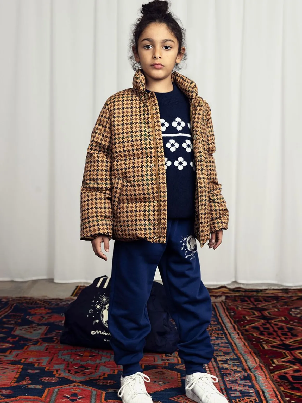Mini Rodini Society Broderade Sweatpants