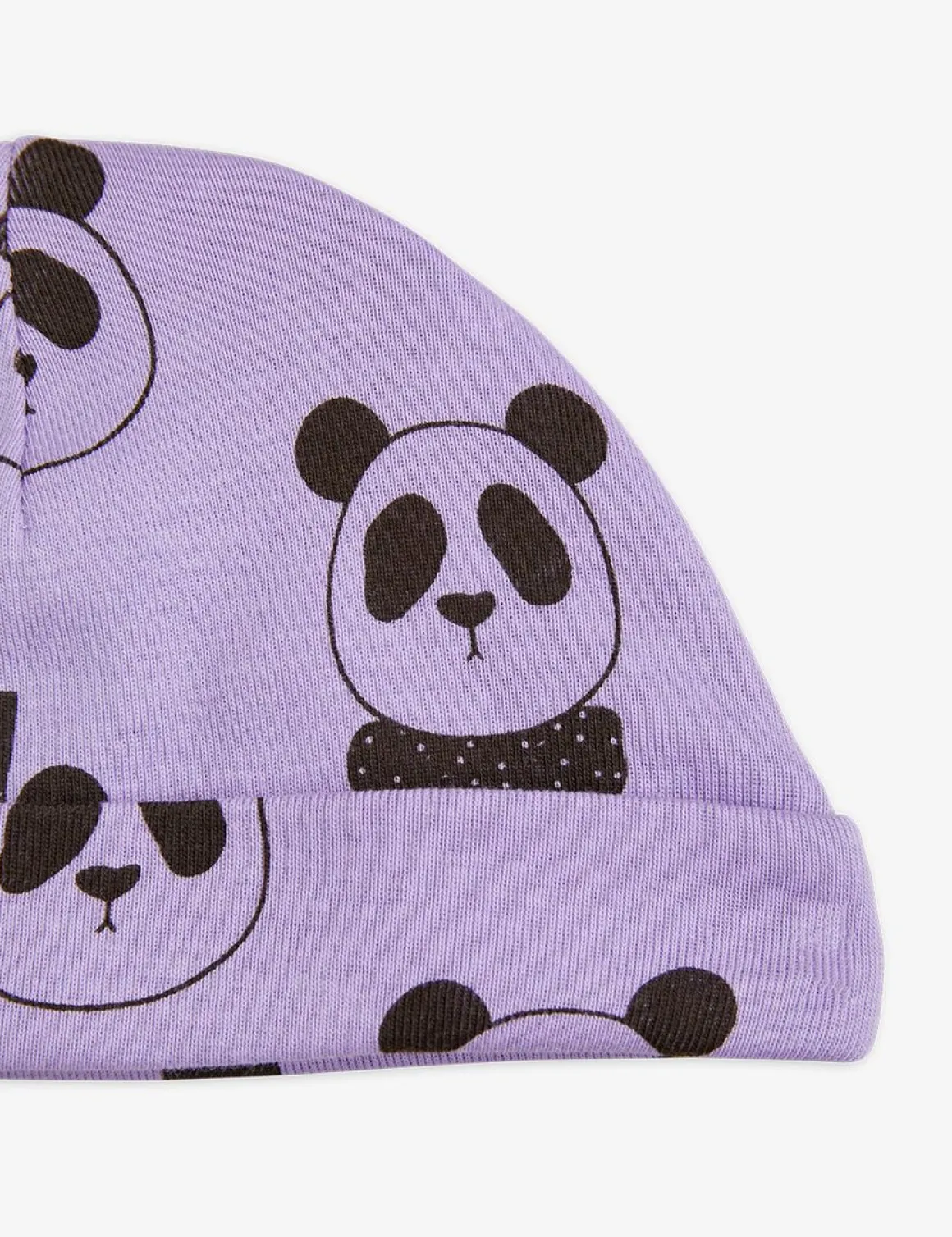 Panda Baby Beanie Lila