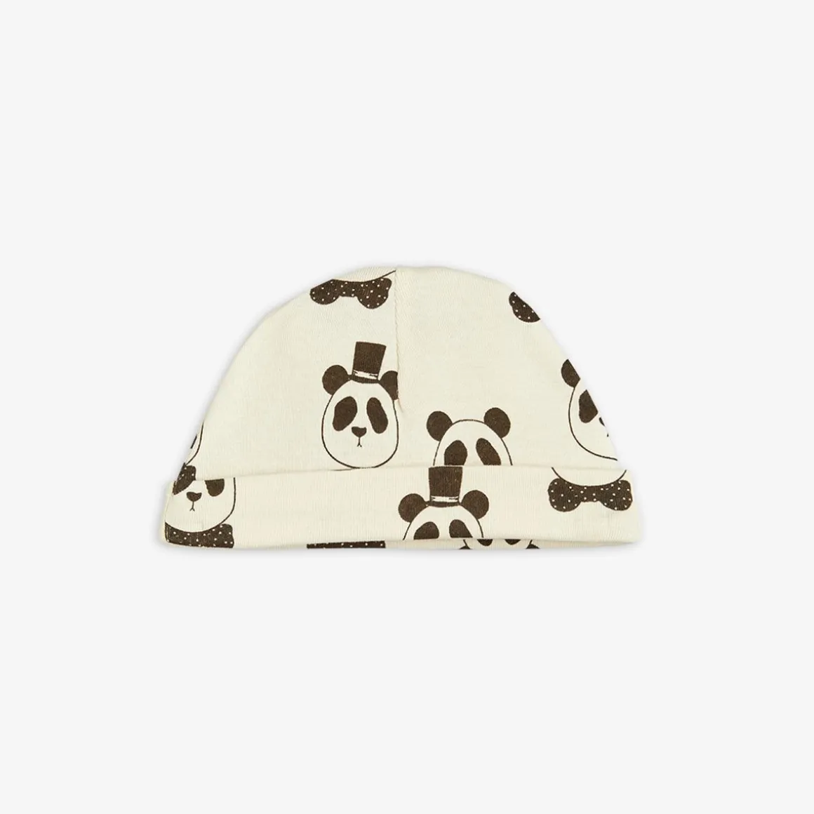 Panda Baby Beanie Offwhite