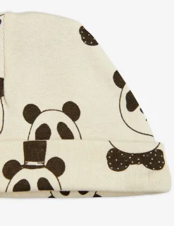 Panda Baby Beanie Offwhite