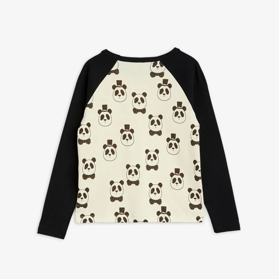Panda Raglan Långärmad T-shirt Offwhite