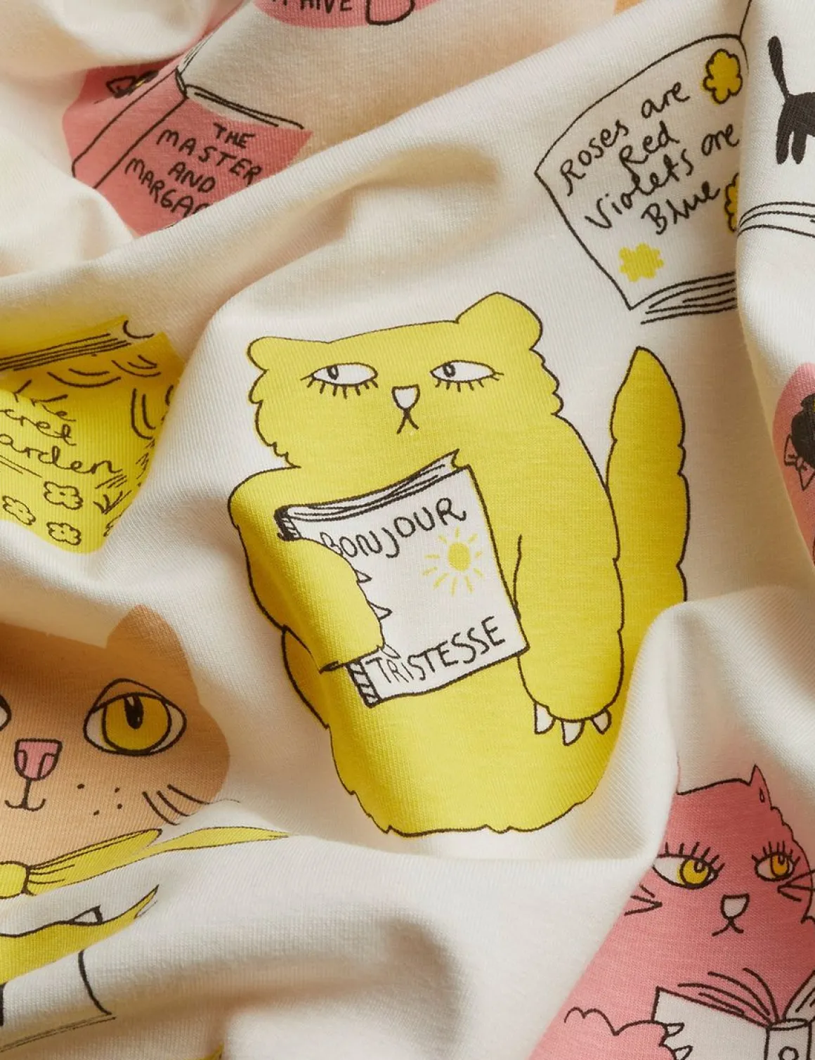 Reading Cats T-Shirt