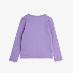 Ribbad långärmad T-shirt