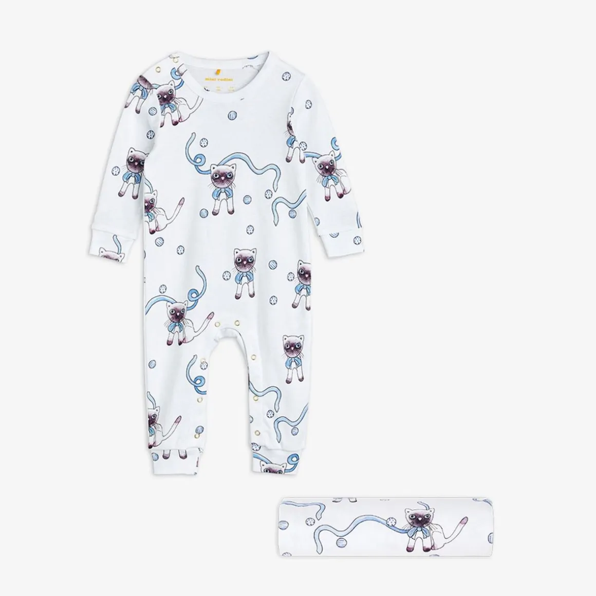 Siamese Cat Jumpsuit och Babyfilt set