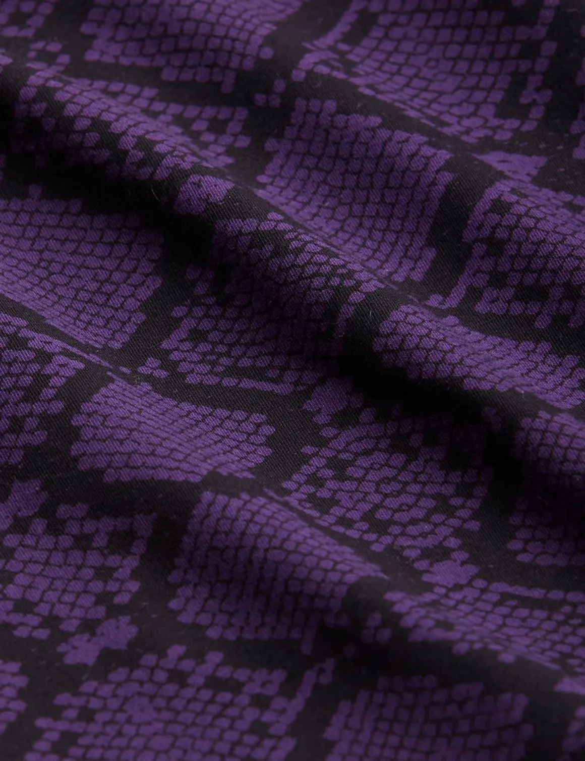 Snakeskin Klänning Lila