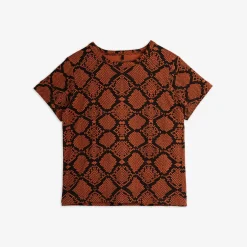 Snakeskin T-shirt Brun