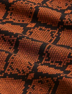 Snakeskin T-shirt Brun