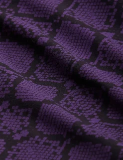 Snakeskin T-shirt Lila