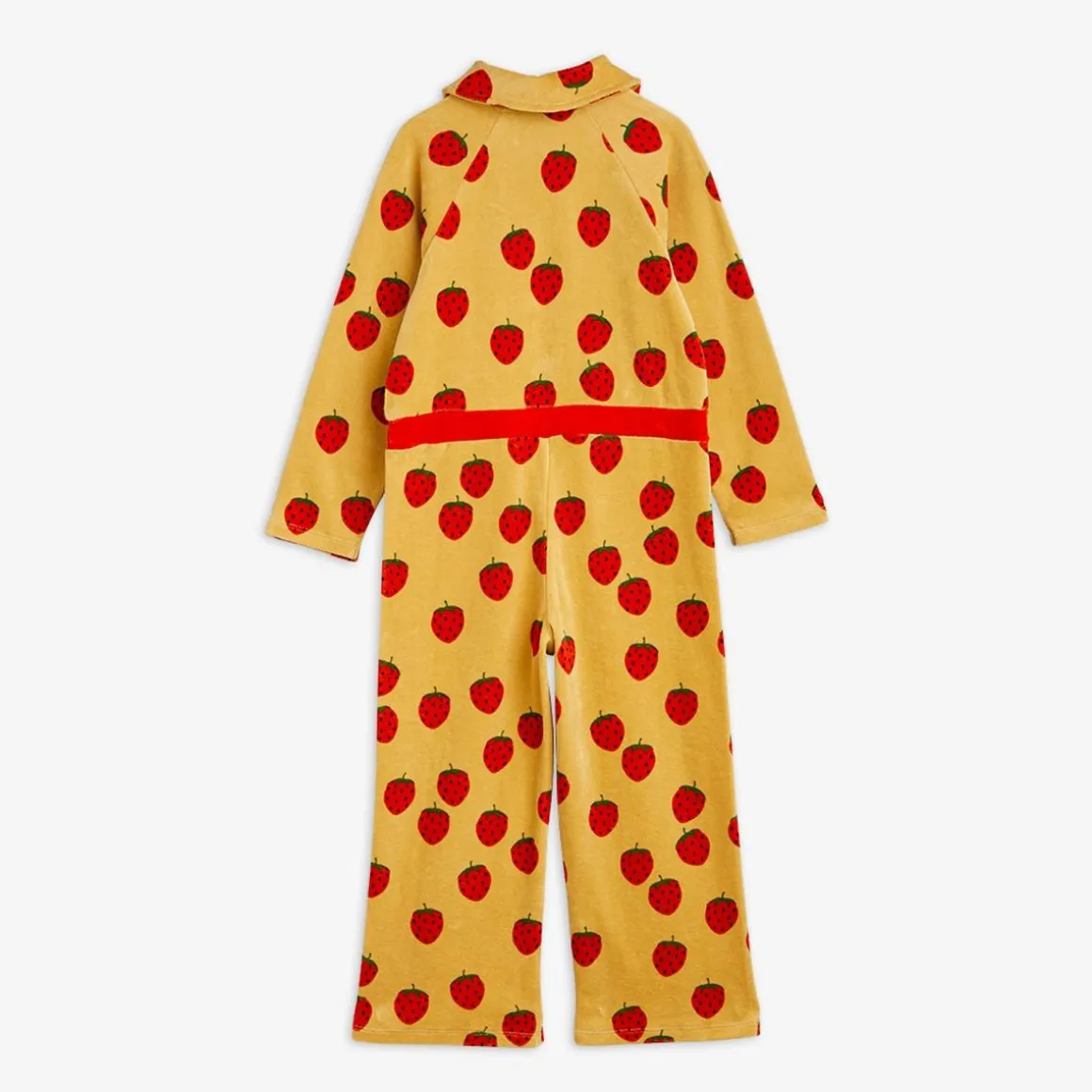 Strawberries Velour Jumpsuit