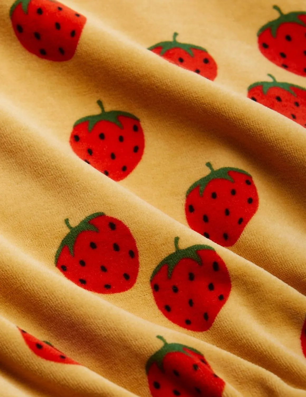 Strawberries Velour Jumpsuit
