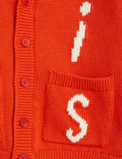 Tennis Stickad Cardigan