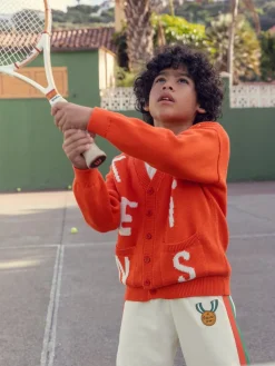 Tennis Stickad Cardigan