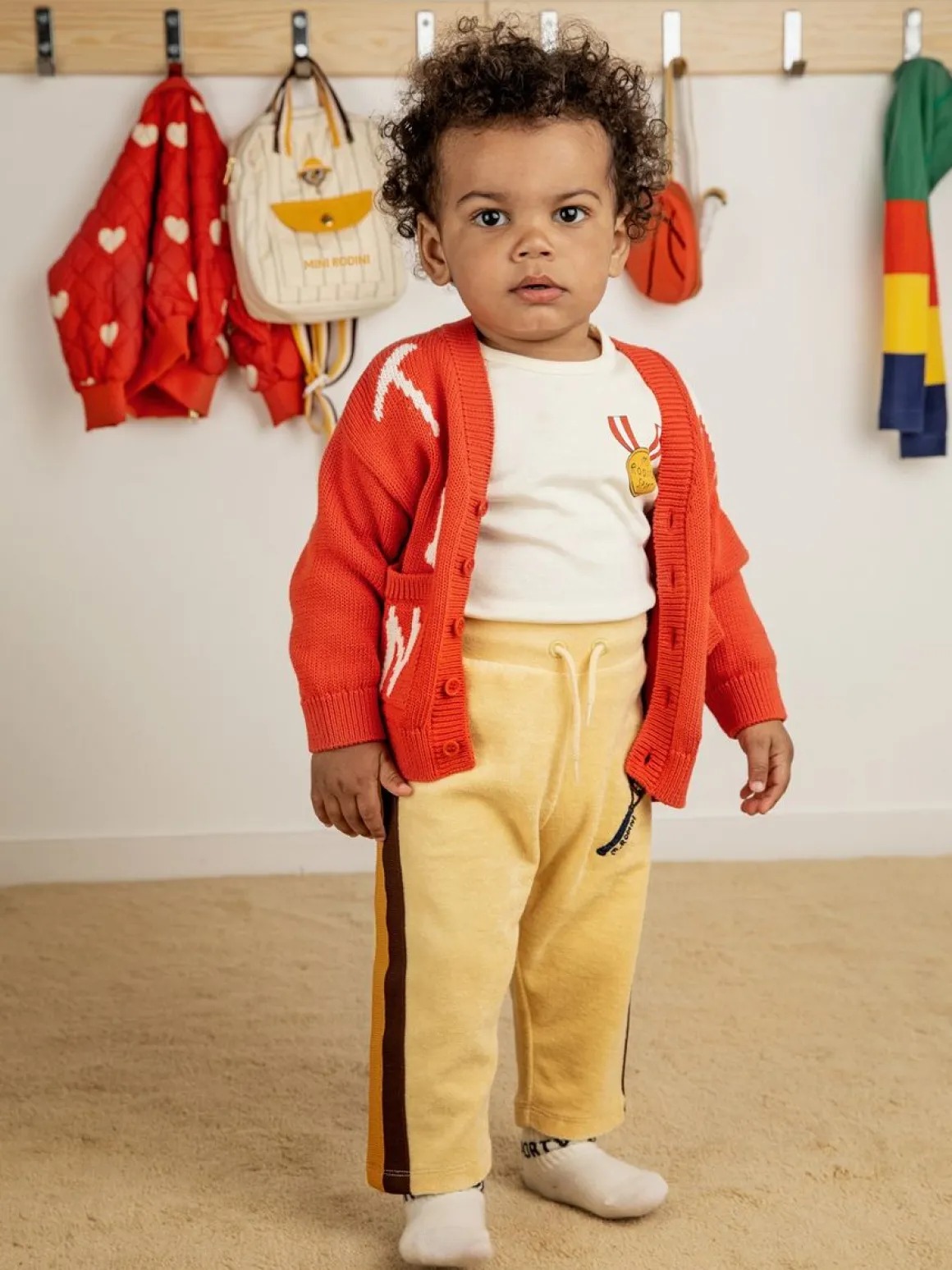Tennis Stickad Cardigan