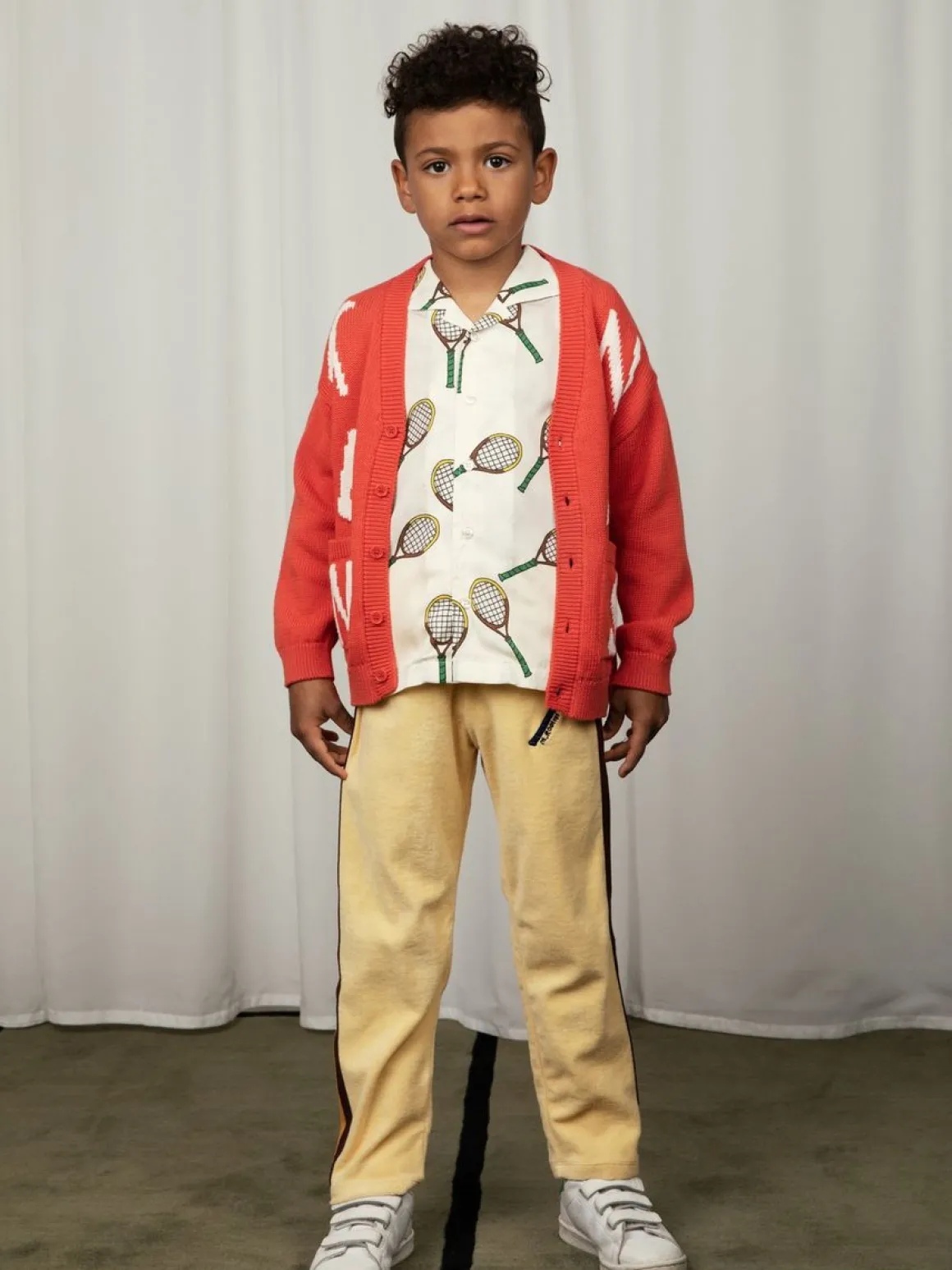 Tennis Stickad Cardigan